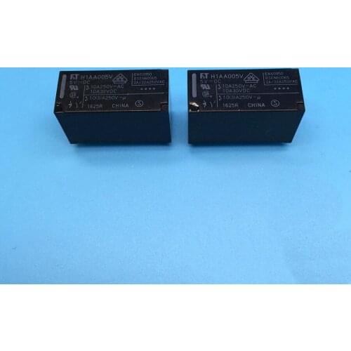 Original H1AA005V 5VDC 10A 250VAC relays