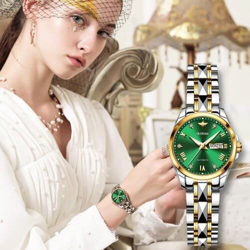 OUPINKE New Fashion Luxury Brand Women Mechanical Watch Female Clock Automatic Mechanical Watches For Women Montre Femme Gifts