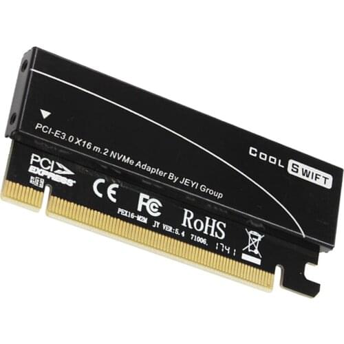 NVME M.2 to PCIe Adapter PCI Express X16 to M2 Expansion Card with Heat Sink