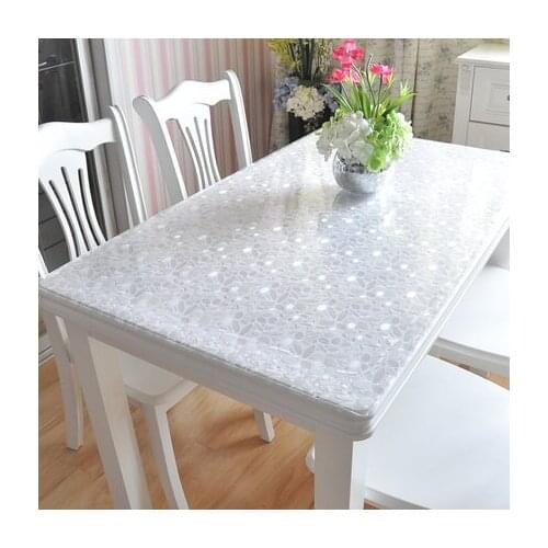 Transparent Tablecloth Modern Dining Table Cloth/Cover Kitchen 1.5mm soft glass oilproof table covers home textile tablecloths