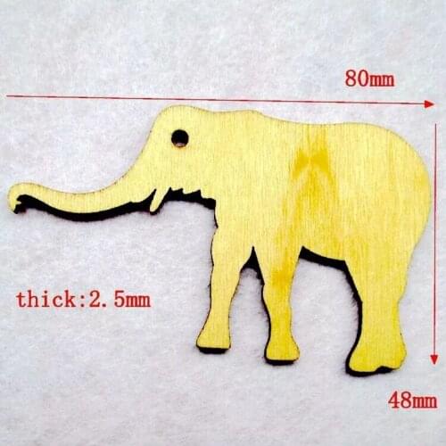 20xElephant cutouts, Wood blanks, Animal Cut out, Wooden Elephant Cut out wooden decoration pieces
