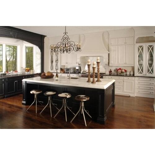 Bespoke Color High Quality Modular Solid Wood Kitchen Cabinet