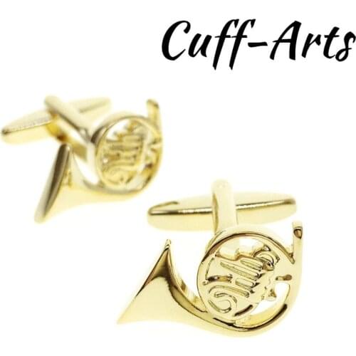 Cufflinks for Mens French Horn Cufflink Music Shirt Cuff links Gifts for Men Gemelos Les Boutons De Manchette by Cuffarts C10241
