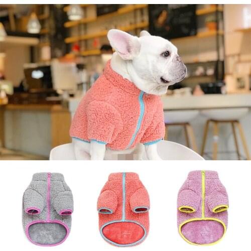 Pet Dog Winter Coat Jacket Pug French Bulldog Clothes Poodle Bichon Pomeranian Schnauzer Corgi Clothing Soft Warm Pet Outfit