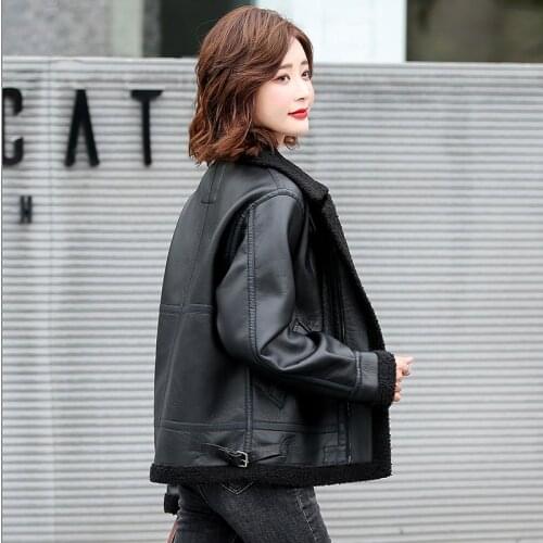 Winter Sheepskin Coats Women Thick Soft Hot Lambskin Female Casual Fur Jackets 2020 New Aviator Warmer Outwear Casaco Feminino