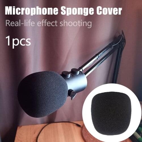 1Pcs High Quality Filter Windscreen Microphone Sponge Foam Cover For Blue Yeti Pro Mic Replacement Black Sponge Cover