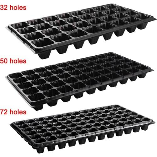 10Pcs Seeding Tray Plastic Nursery Tray Succulent Plants Pot Seed Grow Box Tray CLH@8