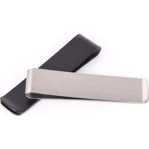 2Colors High Quality Fashion Simple Dollar Cash Clamp Holder Wallet for Men 7.2x1.7cm 1PCS Stainless Steel Metal Money Clip