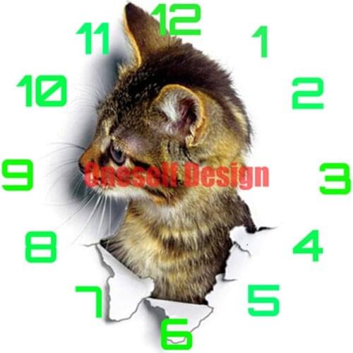 5d diamond painting full set clock cat 5d diamond embroidery sale christmas decorations for home rhinestone pictures diy frame