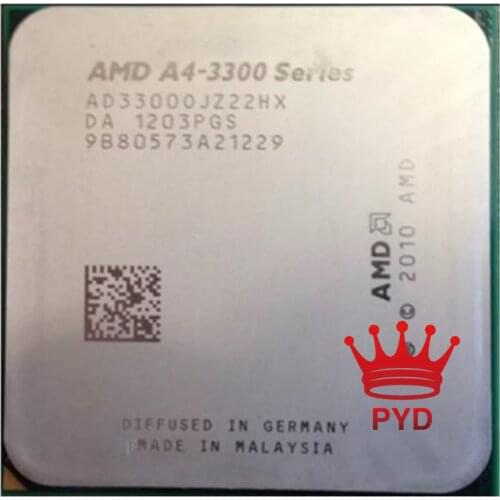 AMD A4 3300 CPU FM1 905pin Desktop dual core Set Display Apu 2.5G 65W