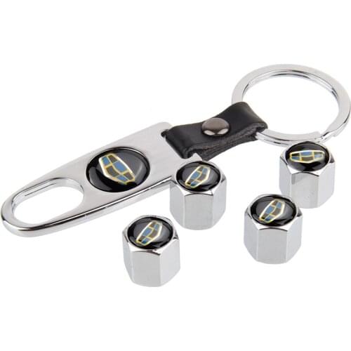 Wheel Tire Valve Air Caps Keychain For Geely Emgrand EC7 EC8 X7 GE GT EV8 EX7 GX7 MK CK King Kong Tyre Dust Cover Accessories