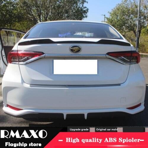 For Toyota Corolla Spoiler 2019-2021 Corolla M4D-K Spoiler ABS plastic Material Car Rear Wing Color Rear Spoiler