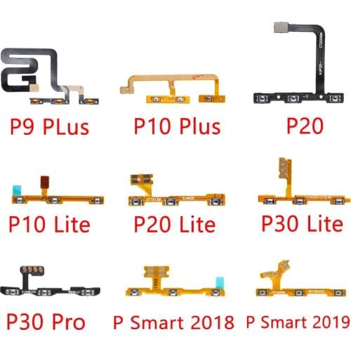 Power ON OFF Button For HuaWei P30 P20 Pro P10 P9 Plus Lite P Smart 2018 Silent Volume Button Ribbon Flex Cable