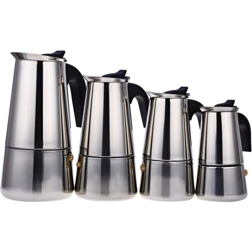 Coffee Maker Mocha Coffee Pot Moka Stainless Steel Filter Italian Espresso Coffee Maker Percolator Tool
