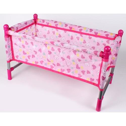 3Pcs Doll Crib Bed Set Play House Toy Simulation Furniture For 9-12'' Doll