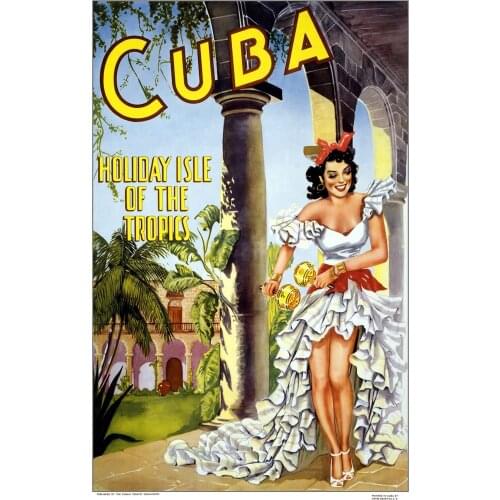 400X300MM fantastic-vintage-cuba-travel-posters-and-good-ideas-of-aliexpress-com-buy-holiday-in jumbo fridge magnet SFM-0311
