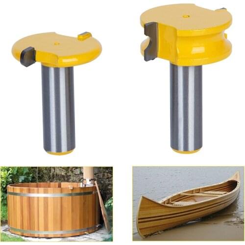 2Pcs 1/4" Shank 1/4" Diameter Flute and Bead Router Bit Set Wood Cutter Woodworking Cutter Woodworking Bits Wood Milling Cutter