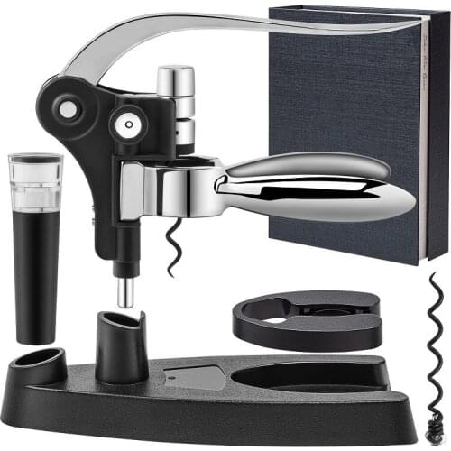 6-piece Set of High-quality Zinc Alloy Red Wine Opener Tool Set Cork Opener Set Professional Bottle Opener Set Gift Box