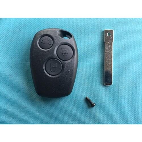 ZABEUDEIR 5pcs/Lot of New Replacement Cover For Renault 3 Button Remote Key Shell Blank Case Uncut Key Blade No Logo Auto Parts