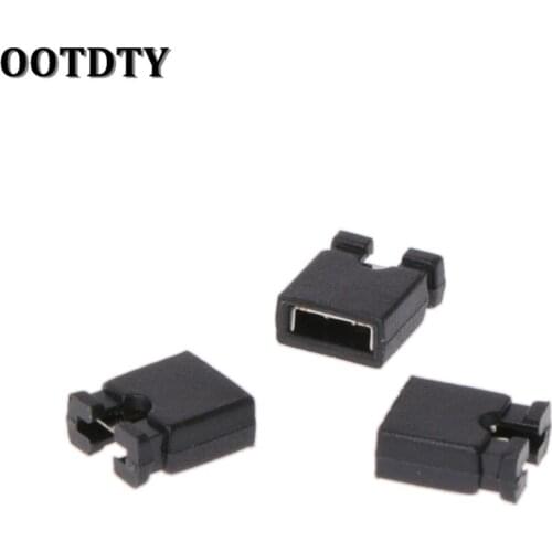 OOTDTY 100 Pcs 2.54mm Standard Jumper Blocks Caps For Hard Drive CD DVD Motherboards
