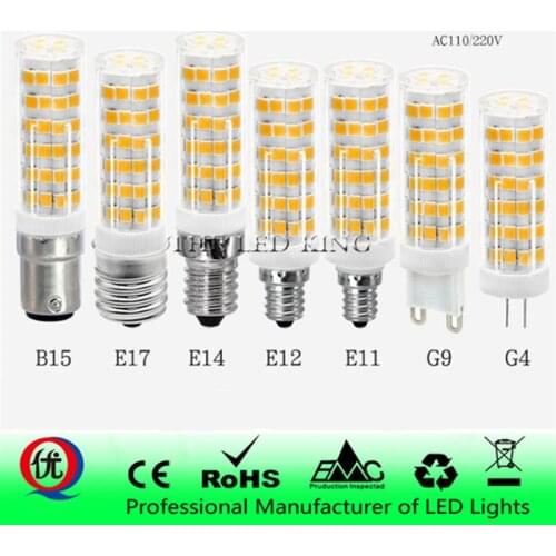 Full NEW LED lamp G9 G4 E14 7W 9W 12W 18W 20W 25W SMD 2835 Corn Bulb 220V Chandelier LEDs Candle light Spotlight