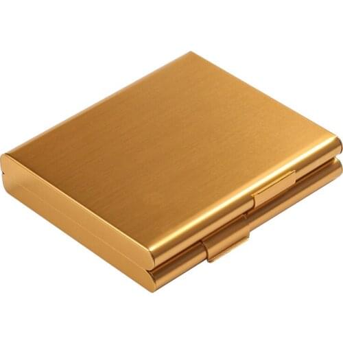 Portable Storage Box, Aluminum Double Open Cigarette Case Smoke Storage Can Hold 20 Cigarette Gifts For Men and Women