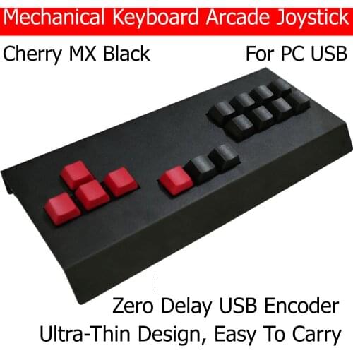 RAC-J500KM Mechanical Keyboard Arcade Joystick Portable Game Controller For PC USB