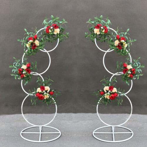 Wedding road flower stand balloon metal round support party decoration supplies