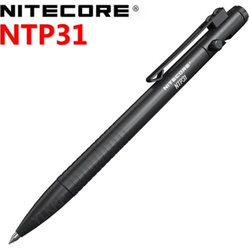 NTP31 Nitecore Tactical Pen For Self-Defense Tactical Glass Breaking And Daily Writing Aluminum Alloy With Tungsten Steel Bezel