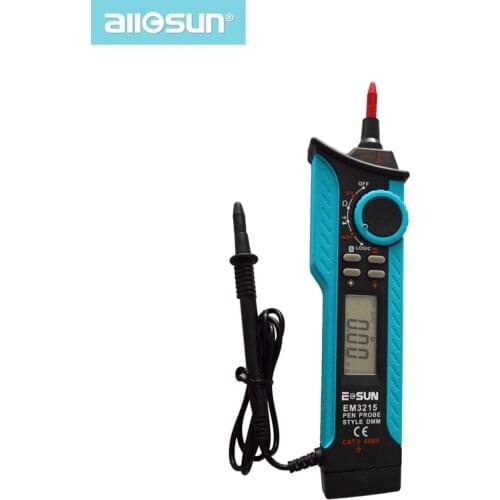 Pen Type Digital Multimeter DC AC Voltage Current Tester Diode Continuity Logic Voltage Tester EM3215 ALL SUN