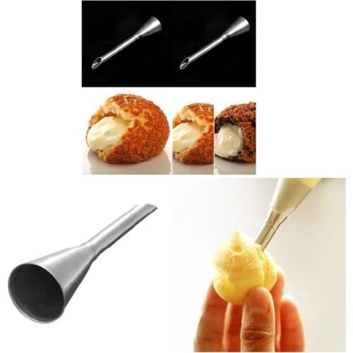 Stainless Steel Piping Tip Small Pastry Dinner Cake Puff Diy Tool Cream Nozzle xqmg Silk Flower Tool Bakeware Kitchen Dining Bar