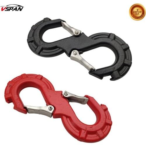 Upgrade Solid Forged S-Shape Quick Rescue Shackle Trailer Winch Hook for Car JK TJ Offroad Towing Recovery Kits 4X4 Accessories