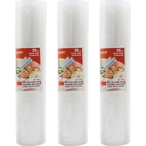 TINTON LIFE Vacuum Bags for Vacuum Sealer Machine 3 Rolls 25*500cm