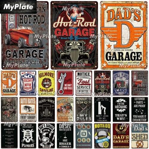 Garage Vintage Metal Sign Tin Sign Vintage Decoration Plaque Home Wall Decor Bar Sign Home Decor Poster Wholesale