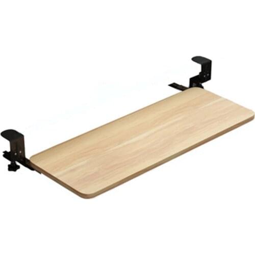 Clamp On Keyboard Tray Under Desk Pull Out Platform Adjustable Drawer Ergonomic Slide-Out Stand Holder Sliding Desk Extender