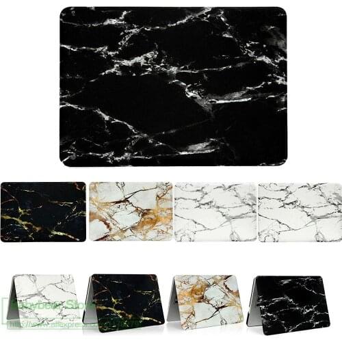 Marble Texture Hard cover Case For apple Macbook Air 11 13 Pro 13 15 12 Retina Matte Marbling case for laptop Touch bar A1706