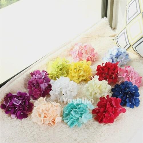 10pcs/lot Amazing colorful decorative flower for wedding party luxury artificial Hydrangea silk DIY flower decoration for home