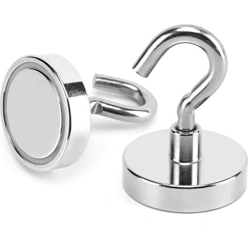 20Pc Strong Magnetic Hooks Heavy Duty Magnet Holder Wall Hanging Hanger Magnetic Base Key Coat Wall Hook Home Storage Organizati