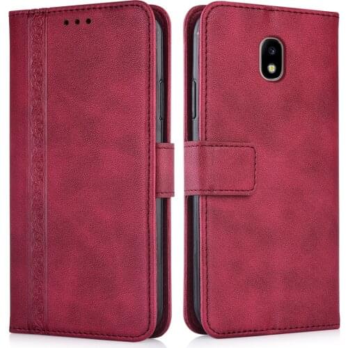 3d Embossed Leather Case for Samsung Galaxy J3 2017 J330 J330F SM-J330F 5'' Back Cover Wallet Case With Card Pocket