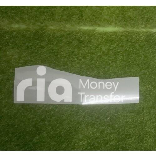 5 PCS ONE Lot 2020 Money Transfer Sponsor Patch Size is 18cm Heat Transfer Soccer Badge