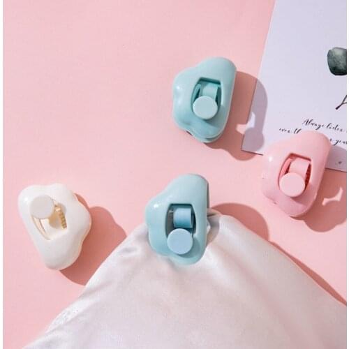 6Pcs Comforter Cover Clips Gripper Blankets Fastener Clip Bed Sheet Holders Non-Slip Duvet Cover Clamp Fastener Home Textiles