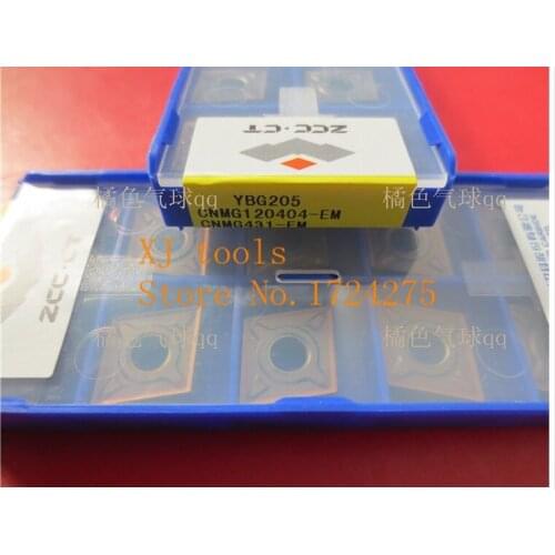 Free shipping CNMG120404 EM YBG205 CNC blade alloy carbide cutting tool carbide inserts Processing of Stainless steel