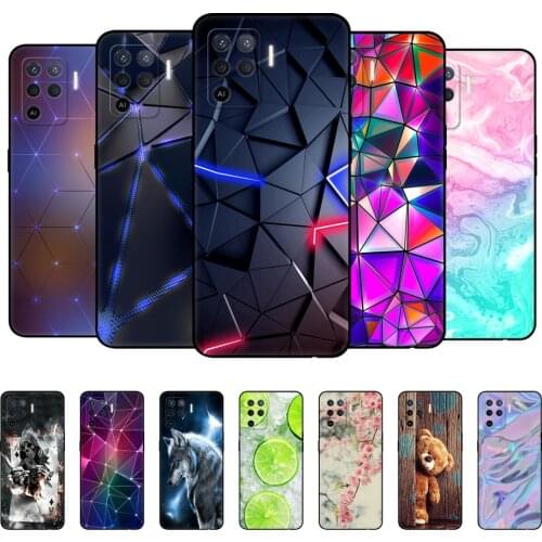 For OPPO A94 Case Phone Back Cover For OPPO A94 5G 4G Case CPH2203 CPH2211 OPPOA94 A 94 Bumper Silicon Soft Funda black tpu case
