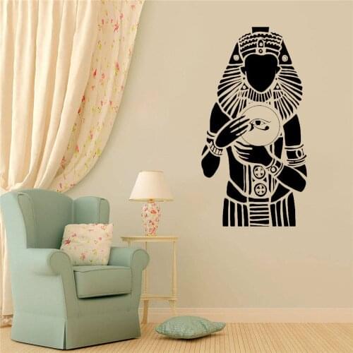 Ancient Egypt Ruler Pharaoh Egyptian Wall Stickers Mural For Bedroom Living Room Entry Way Wall Decor Vinyl Wall Decal ov616