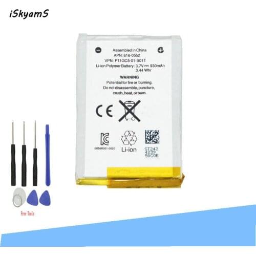 ISkyamS 1x 930mAh 616-0553 / LIS1458APPC Internal Replacement Battery For iPod Touch 4th Generation 4 4g + Tool