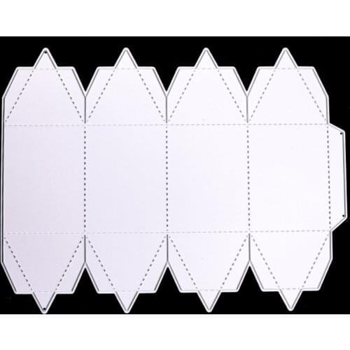 Hemere Fancy Candy Gift Box Frame Metal Cutting Dies Embossing Template Stencils for DIY Scrapbooking Photo Album Paper Cards