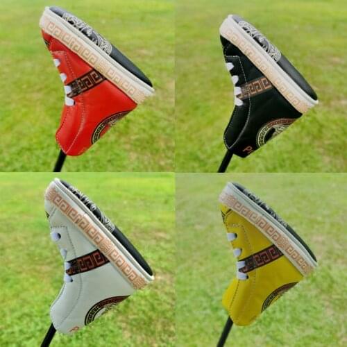 Golf putter head cover Golf cover PU leather Straight putter cover Personalized custom new
