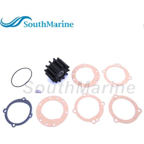 Flexible Water Pump Impeller with Gasket & O-Ring for Sherwood 10615K / JABSCO 18948-0001 18948-0001-P 09-702B / Sierra 18-3047