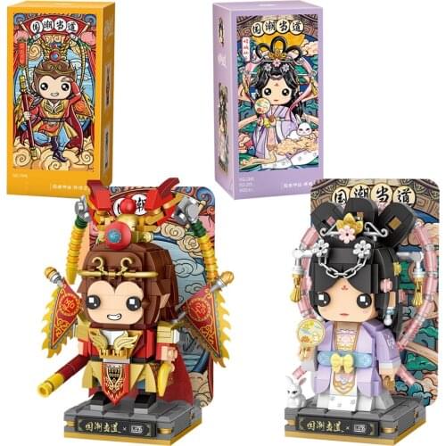LOZ Blocks Chinese Style Fairy Story Wukong Figures Building Brick for Children Toy Kids Doll Brinquedos New Year Gift 1348-1349