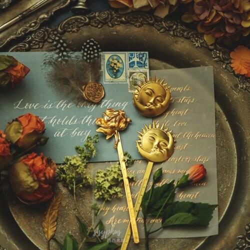 Metal Craft Ruler Clip Creative Bookmark Retro Stationery Gift Student Office